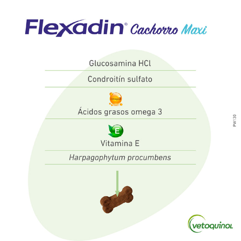 Vetoquinol Flexadin Young Maxi Condroprotector para cachorros, , large image number null